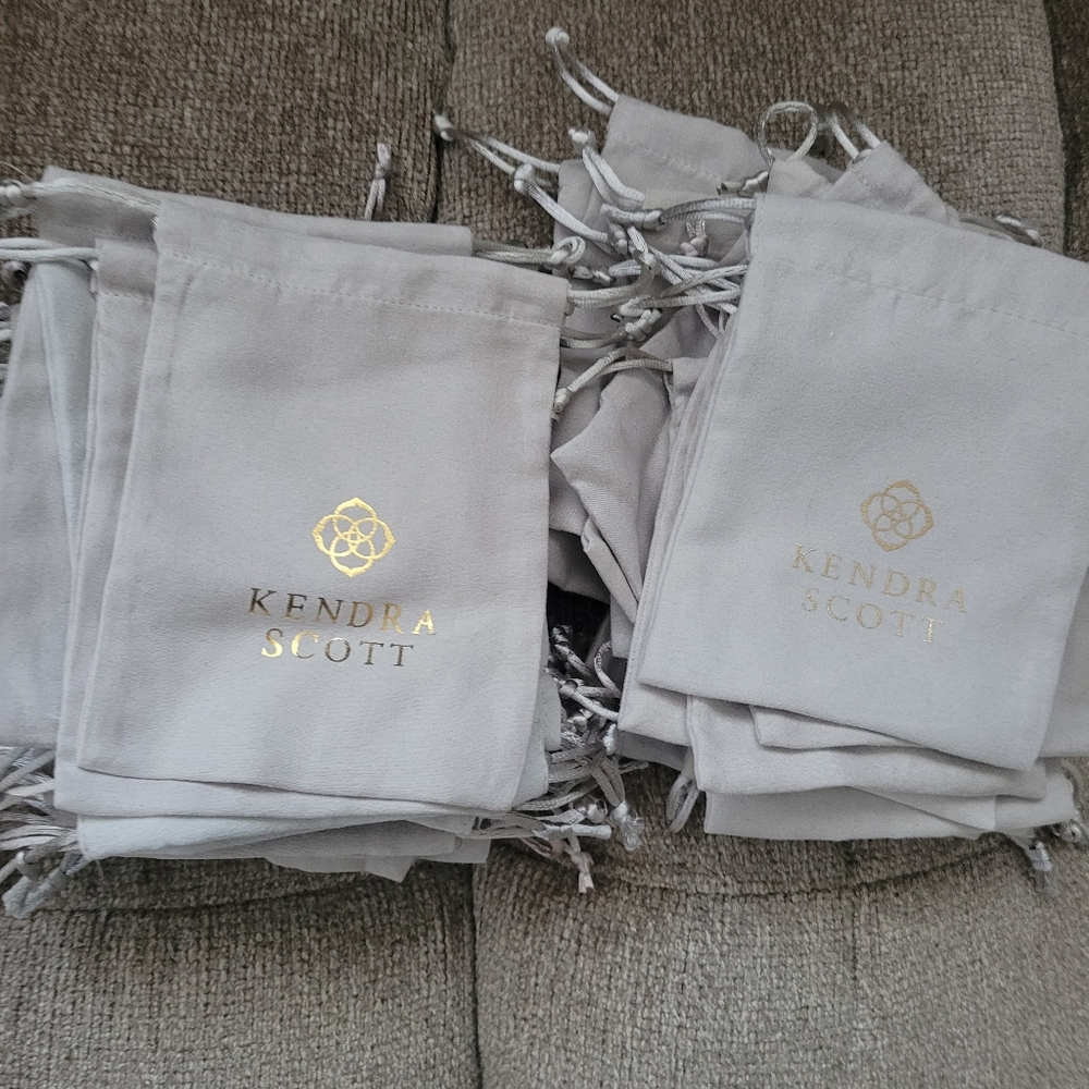 Kendra Scott Jewelry Pouches - Gold Logo
